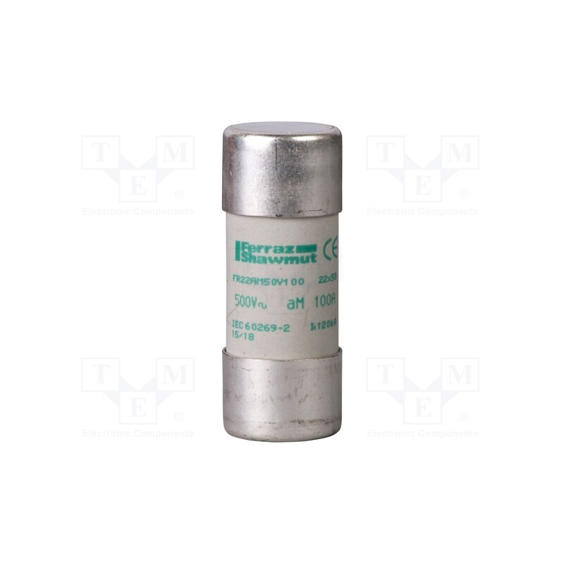 1 pcs x SCHNEIDER ELECTRIC - DF2FA40 - Fuse: fuse, aM, 40A, 690VAC, ceramic, 22x58mm