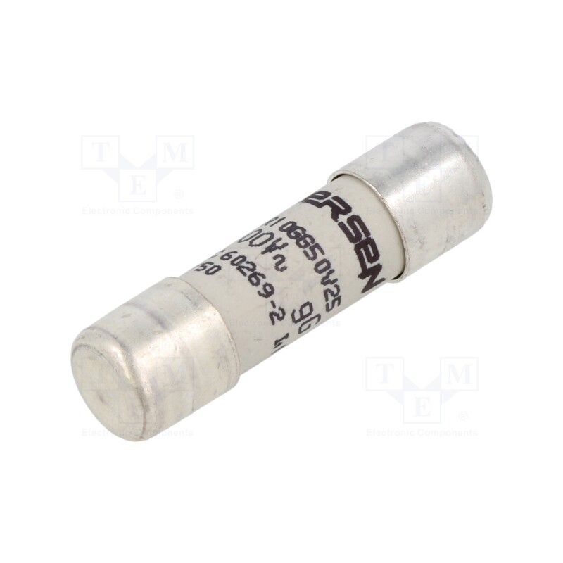 1 pcs x SCHNEIDER ELECTRIC - DF2CN25 - Fuse: fuse, gG, 25A, 400VAC, ceramic, 10x38mm