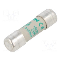 1 pcs x SCHNEIDER ELECTRIC - DF2CA20 - Fuse: fuse, aM, 20A, 400VAC, ceramic, 10x38mm