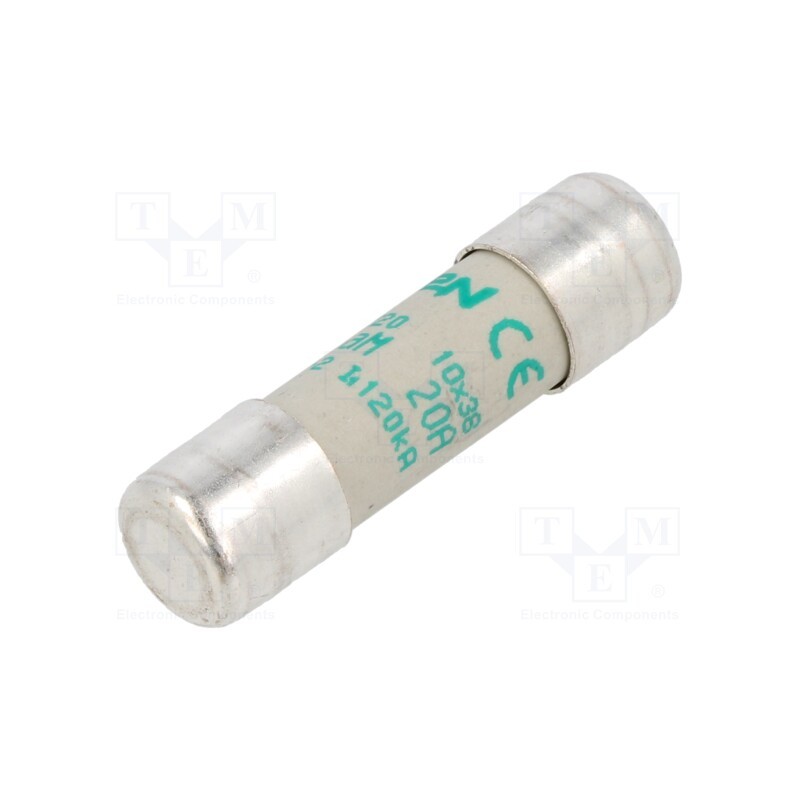 1 pcs x SCHNEIDER ELECTRIC - DF2CA20 - Fuse: fuse, aM, 20A, 400VAC, ceramic, 10x38mm
