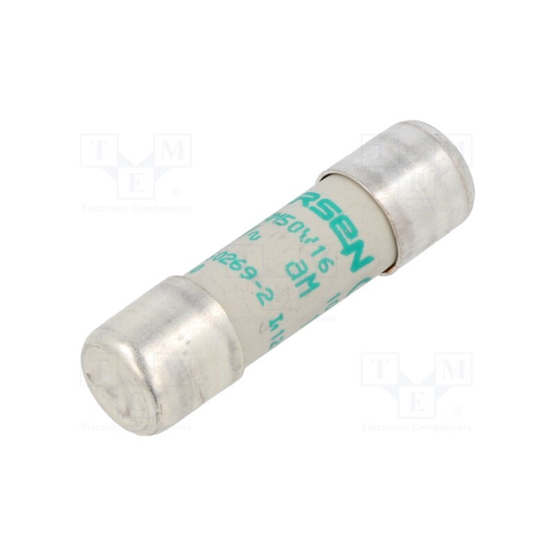 1 pcs x SCHNEIDER ELECTRIC - DF2CA16 - Fuse: fuse, aM, 16A, 500VAC, ceramic, 10x38mm