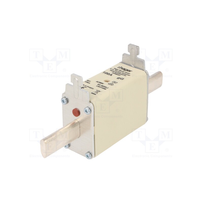 1 pcs x HAGER - LNH1100M - Fuse: fuse, gG, 100A, 500VAC, industrial, NH1C