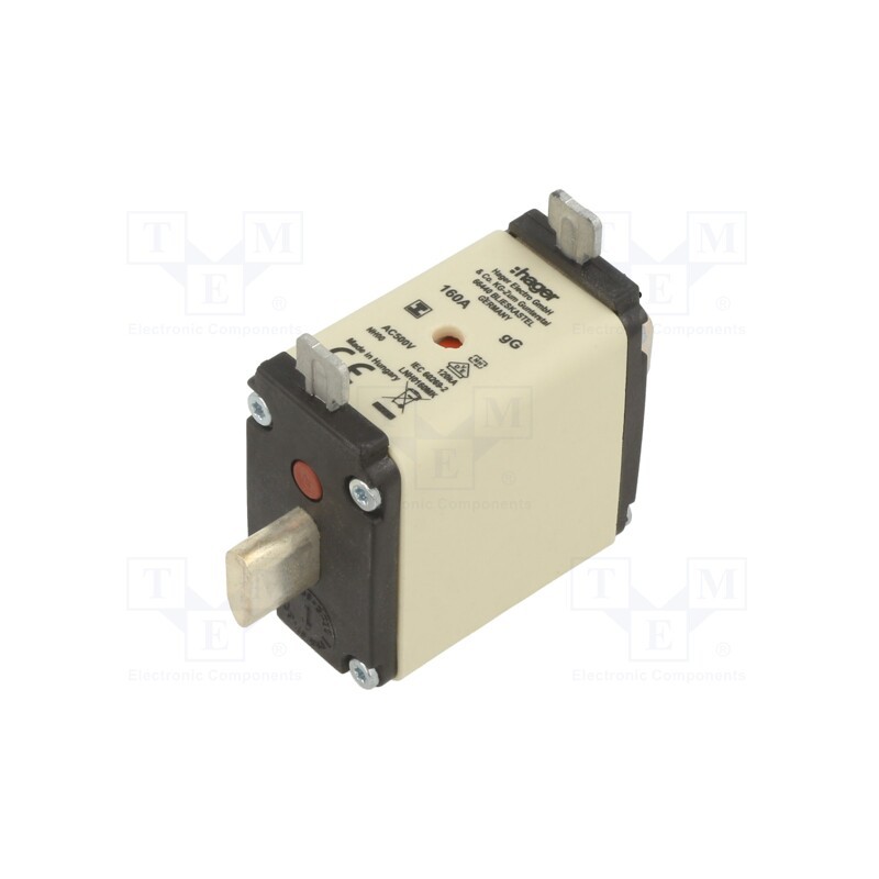 1 pcs x HAGER - LNH0160MK - Fuse: fuse, gG, 160A, 500VAC, industrial, NH00