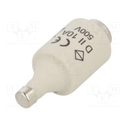 1 pcs x HAGER - LE27F10 - Fuse: fuse, gG,quick blow, 10A, 500VAC, DII