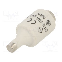 1 pcs x HAGER - LE2710 - Fuse: fuse, gG,time-lag, 10A, 500VAC, DII