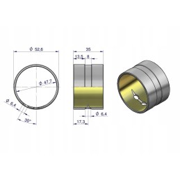 Mf3 axle pin bushing