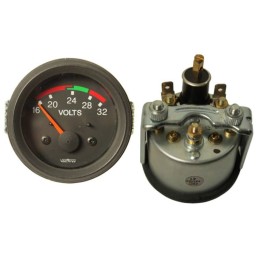 Voltmeter indicator 16 32v 52mm universal fv thread