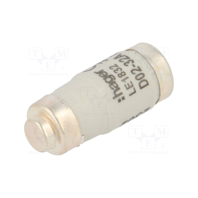 1 pcs x HAGER - LE1832 - Fuse: fuse, gG,time-lag, 32A, 400VAC, 250VDC, D02