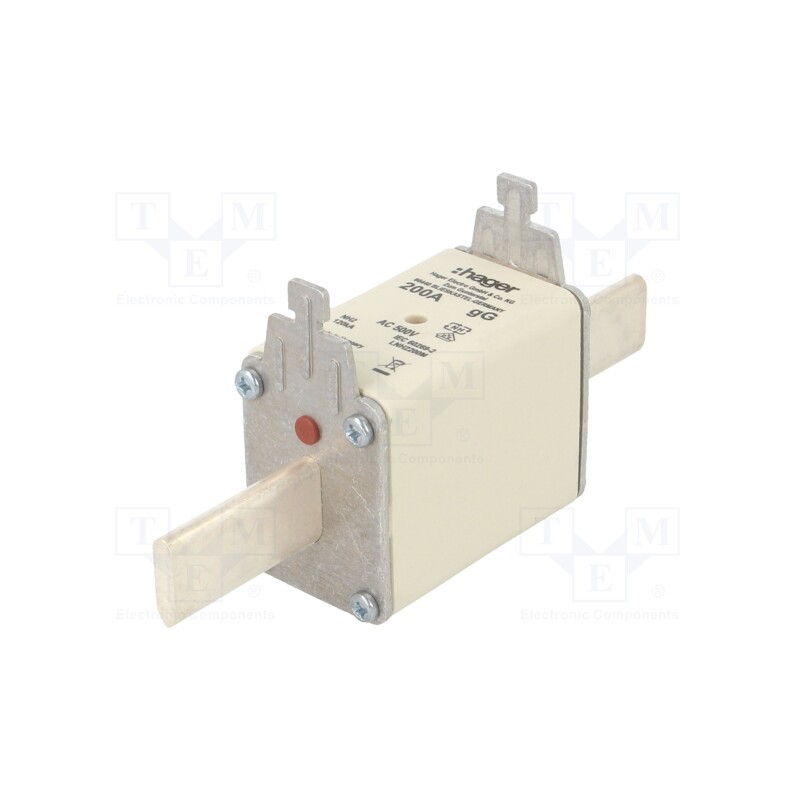 1 pcs x HAGER - LNH2200M - Fuse: fuse, gG, 200A, 500VAC, industrial, NH2