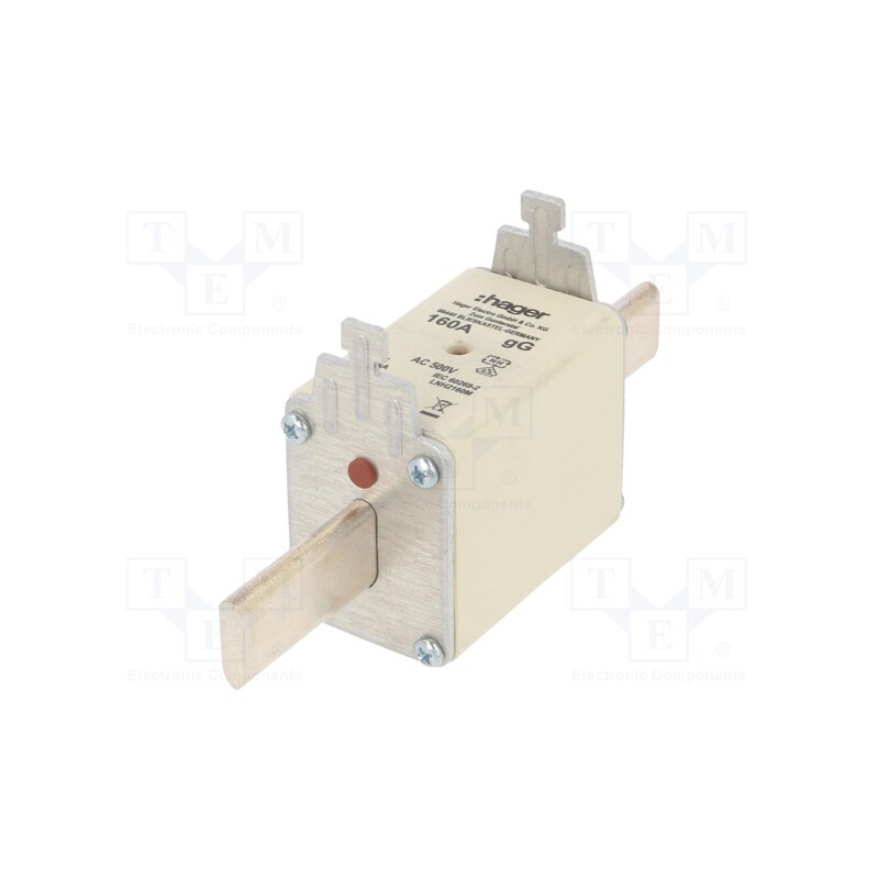 1 pcs x HAGER - LNH2160M - Fuse: fuse, gG, 160A, 500VAC, industrial, NH2