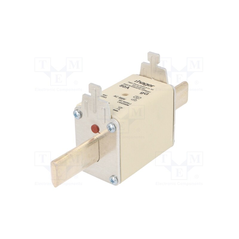 1 pcs x HAGER - LNH2080M - Fuse: fuse, gG, 80A, 500VAC, industrial, NH2