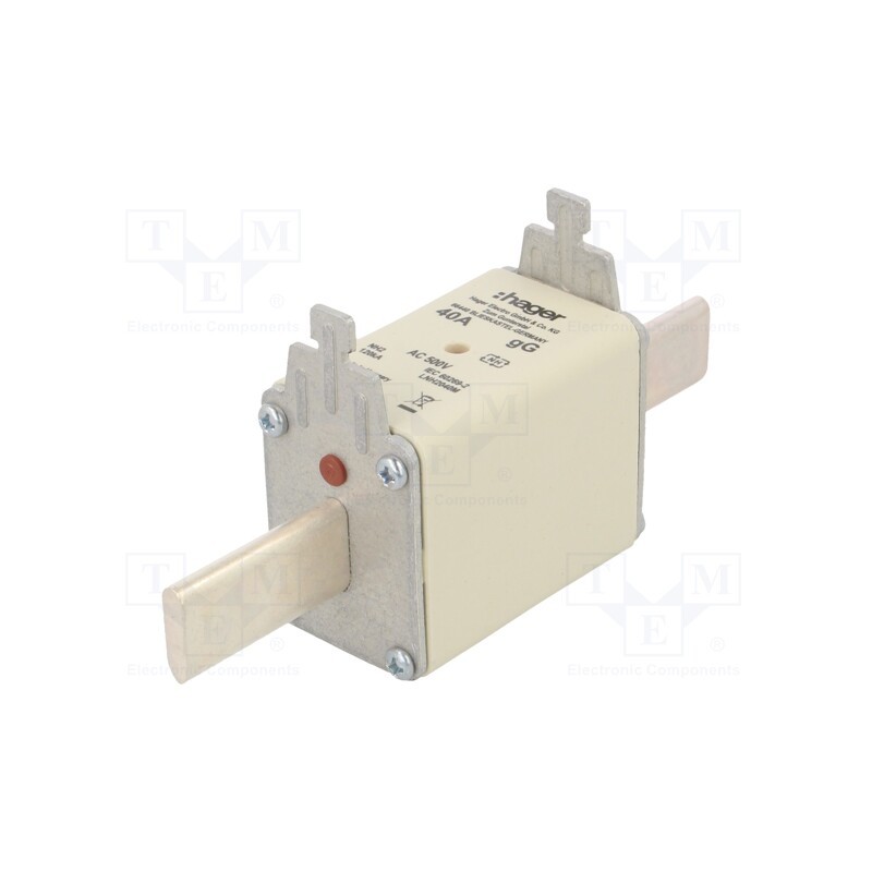 1 pcs x HAGER - LNH2040M - Fuse: fuse, gG, 40A, 500VAC, industrial, NH2