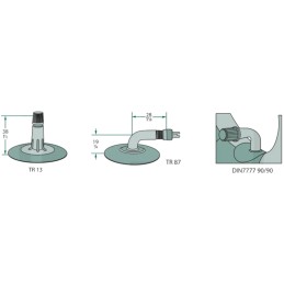 Tube tire 3 00 4 260x85 block tread 4 pr