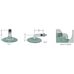 Tube tire 3 00 4 260x85 block tread 4 pr