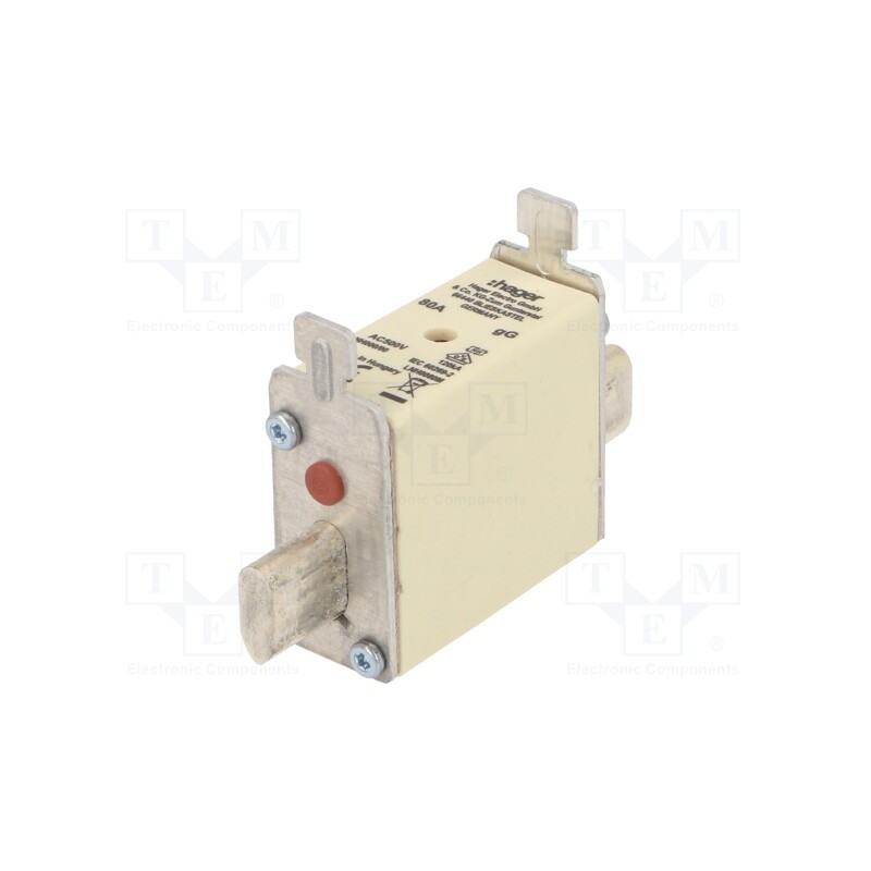 1 pcs x HAGER - LNH0080M - Fuse: fuse, gG, 80A, 500VAC, industrial, NH000