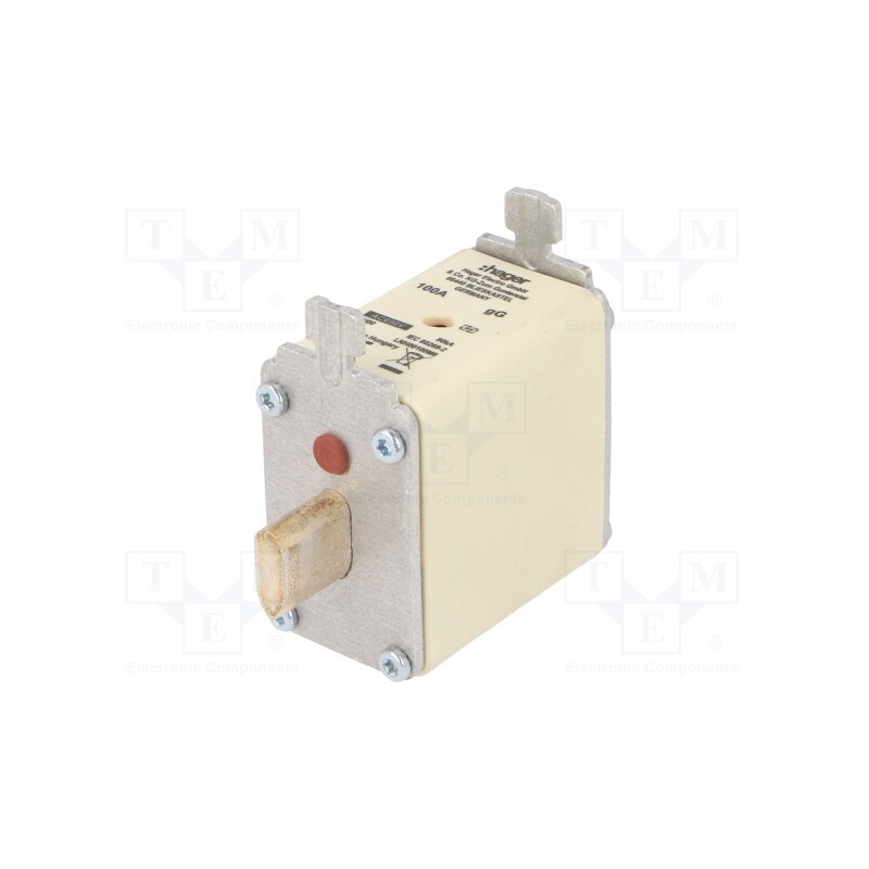 1 pcs x HAGER - LNH00100M6 - Fuse: fuse, gG, 100A, 690VAC, industrial, NH00