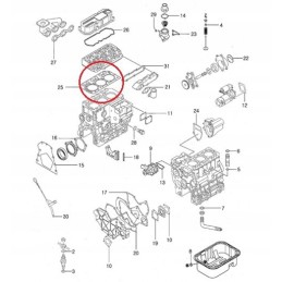 Head gasket oe 80 mm ls xj25 31b01200