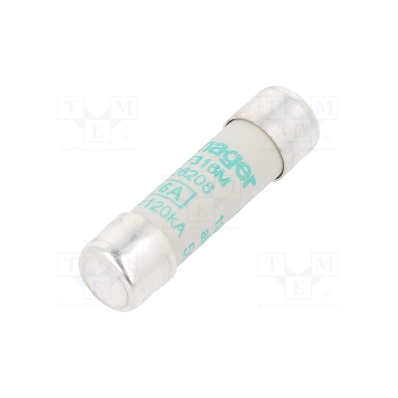 1 pcs x HAGER - LF316M - Fuse: fuse, aM,time-lag, 16A, 500VAC, cylindrical,industrial