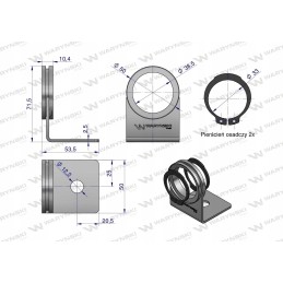 Euro push pull Warynski quick connector holder