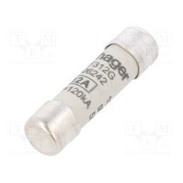 1 pcs x HAGER - LF312G - Fuse: fuse, gG,time-lag, 12A, 500VAC, cylindrical,industrial
