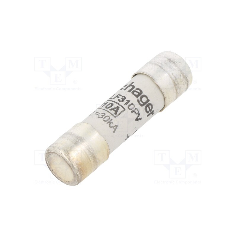 1 pcs x HAGER - LF310PV - Fuse: fuse, gPV,time-lag, 10A, 1kVDC, cylindrical,industrial