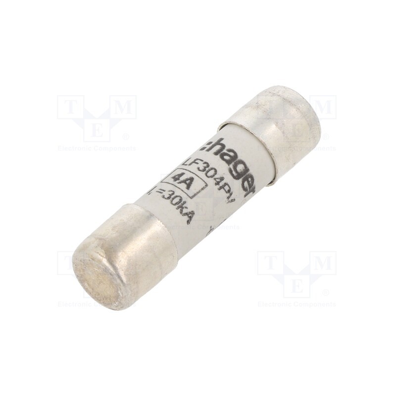 1 pcs x HAGER - LF304PV - Fuse: fuse, gPV,time-lag, 4A, 1kVDC, cylindrical,industrial