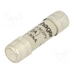 1 pcs x HAGER - LF302PV - Fuse: fuse, gPV,time-lag, 2A, 1kVDC, cylindrical,industrial