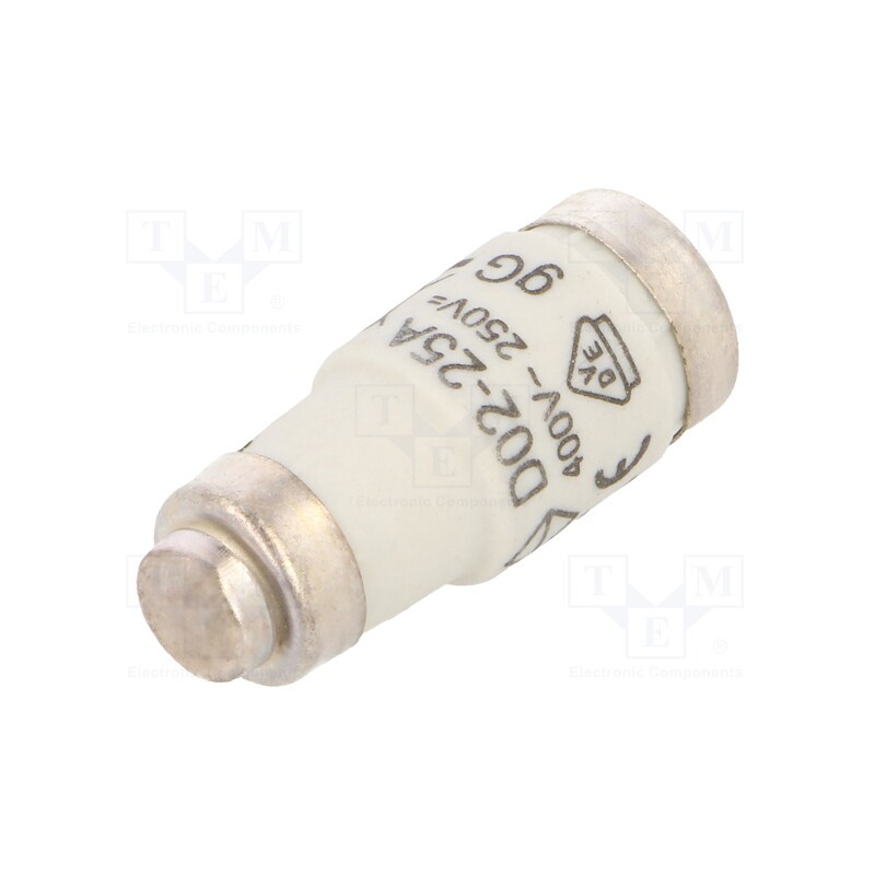 1 pcs x HAGER - LE1825 - Fuse: fuse, gG,time-lag, 25A, 400VAC, 250VDC, D02
