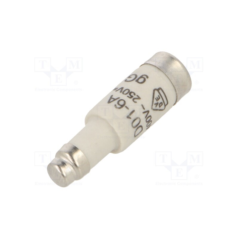 1 pcs x HAGER - LE1406 - Fuse: fuse, gG,time-lag, 6A, 400VAC, 250VDC, D01