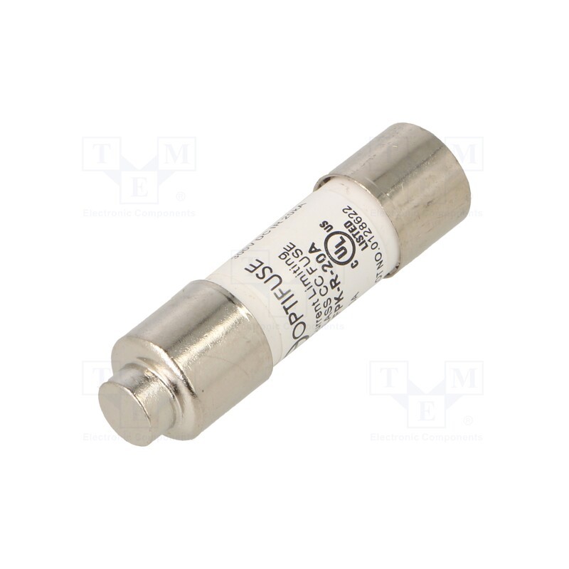 1 pcs x OPTIFUSE - FPK-R-20A - Fuse: fuse, quick blow, 20A, 600VAC, 600VDC, 10.4x38.1mm