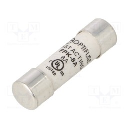 1 pcs x OPTIFUSE - FPK-8A - Fuse: fuse, quick blow, 8A, 600VAC, 600VDC, cylindrical,industrial