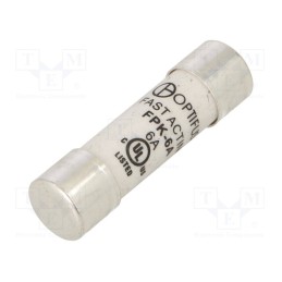 1 pcs x OPTIFUSE - FPK-6A - Fuse: fuse, quick blow, 6A, 600VAC, 600VDC, cylindrical,industrial