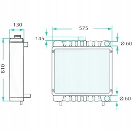 John Deere 6620 6920 AL163358 Water Cooler