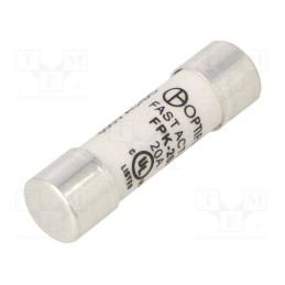 1 pcs x OPTIFUSE - FPK-20A - Fuse: fuse, quick blow, 20A, 600VAC, 600VDC, 10.3x38mm