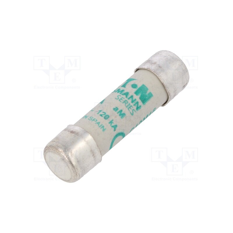 1 pcs x BUSSMANN - C10M16 - Fuse: fuse, aM, 16A, 500VAC, ceramic,cylindrical,industrial