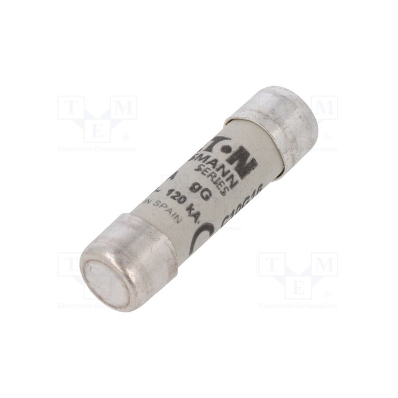 1 pcs x BUSSMANN - C10G16 - Fuse: fuse, gG, 16A, 500VAC, ceramic,cylindrical,industrial