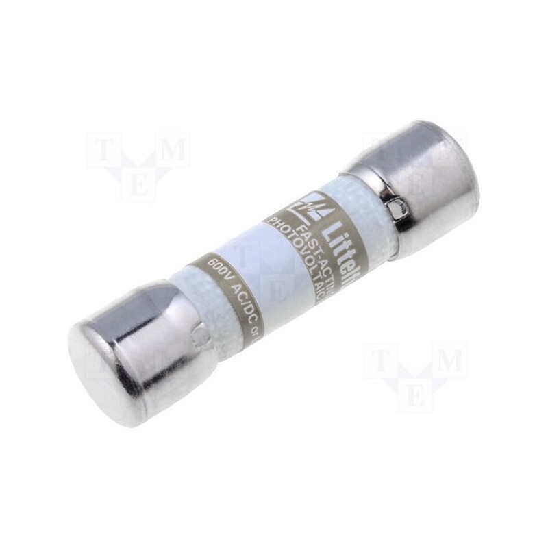 1 pcs x LITTELFUSE - KLKD010.T - Fuse: fuse, gPV, 10A, 600VAC, 600VDC, 10.3x38mm, KLKD