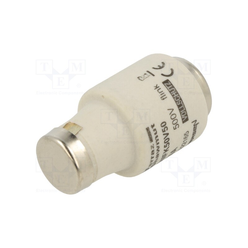 1 pcs x MERSEN - DIIIFK50V50 - Fuse: fuse, gG, 50A, 500VAC, 500VDC, industrial, DIII