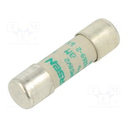 1 pcs x MERSEN - FR10AM50V2 - Fuse: fuse, aM,time-lag, 2A, 500VAC, 10x38mm