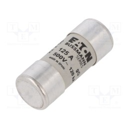 1 pcs x BUSSMANN - C22G125 - Fuse: fuse, gG, 125A, 400VAC, ceramic,cylindrical,industrial