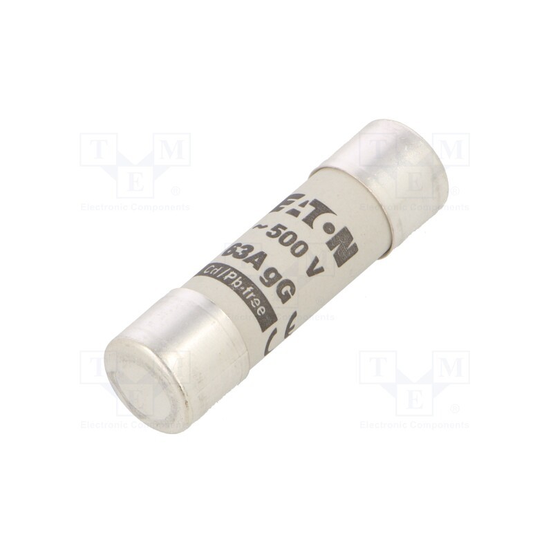 1 pcs x BUSSMANN - C14G63 - Fuse: fuse, gG, 63A, 500VAC, ceramic,cylindrical,industrial