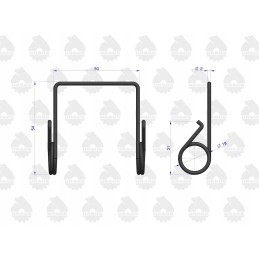 Original Ursus clutch lever spring