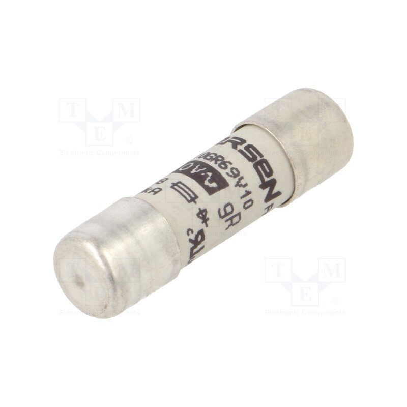 1 pcs x MERSEN - FR10GR69V10 - Fuse: fuse, gR,ultra rapid, 10A, 690VAC, 10x38mm