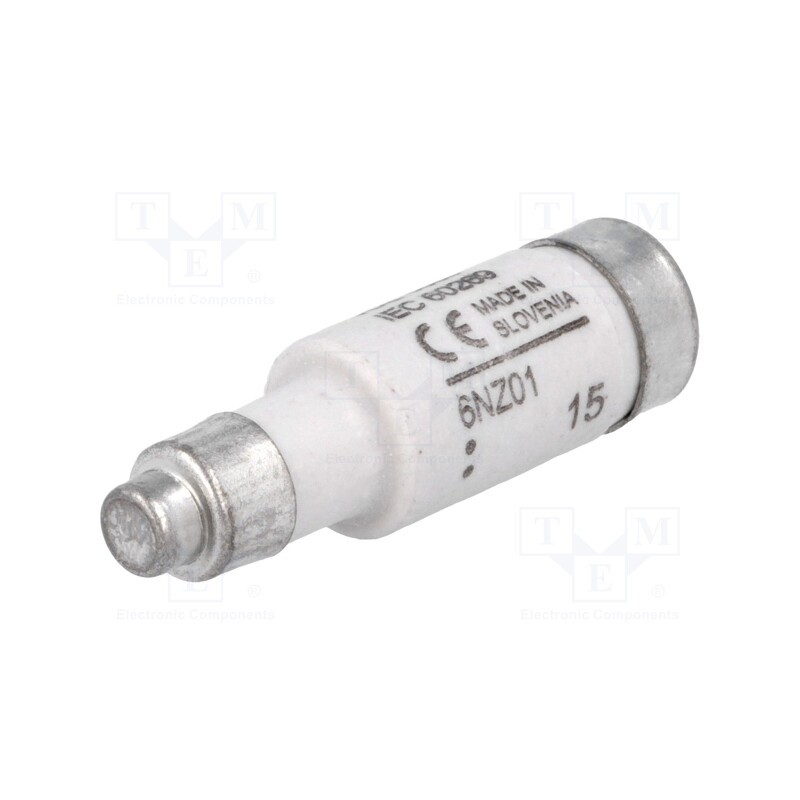 1 pcs x BUSSMANN - 6NZ01 - Fuse: fuse, 6A, 400VAC, 250VDC, ceramic,industrial, D01