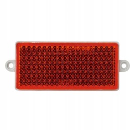 Rectangular, screw-on reflector, orange