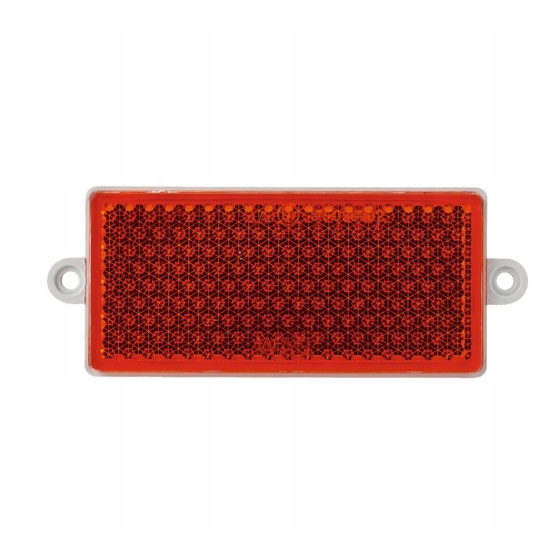 Rectangular, screw-on reflector, orange