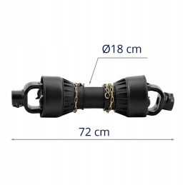Power take-off shaft 62 72 wiesenfield 10280337