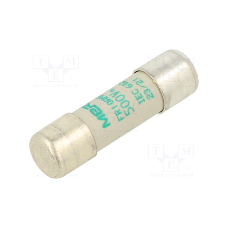1 pcs x MERSEN - FR10AM50V16 - Fuse: fuse, aM,time-lag, 16A, 500VAC, 10x38mm