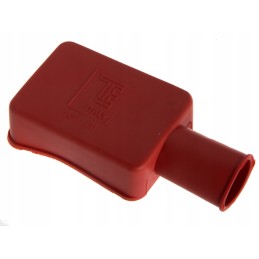 Straight red battery terminal cover