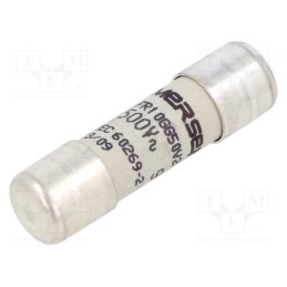 1 pcs x MERSEN - FR10GG50V2 - Fuse: fuse, gG,time-lag, 2A, 500VAC, 250VDC, 10x38mm